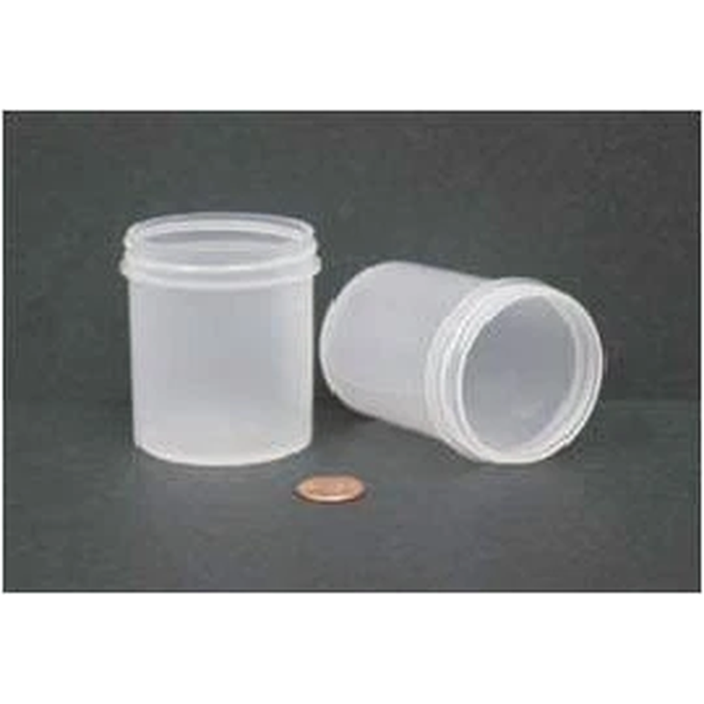 Jar, Wide Mouth, 120mL (4oz), PP, 58mm Opening, 1 15/16 x 2 5/8" (Screw Cap Packaged Separately)