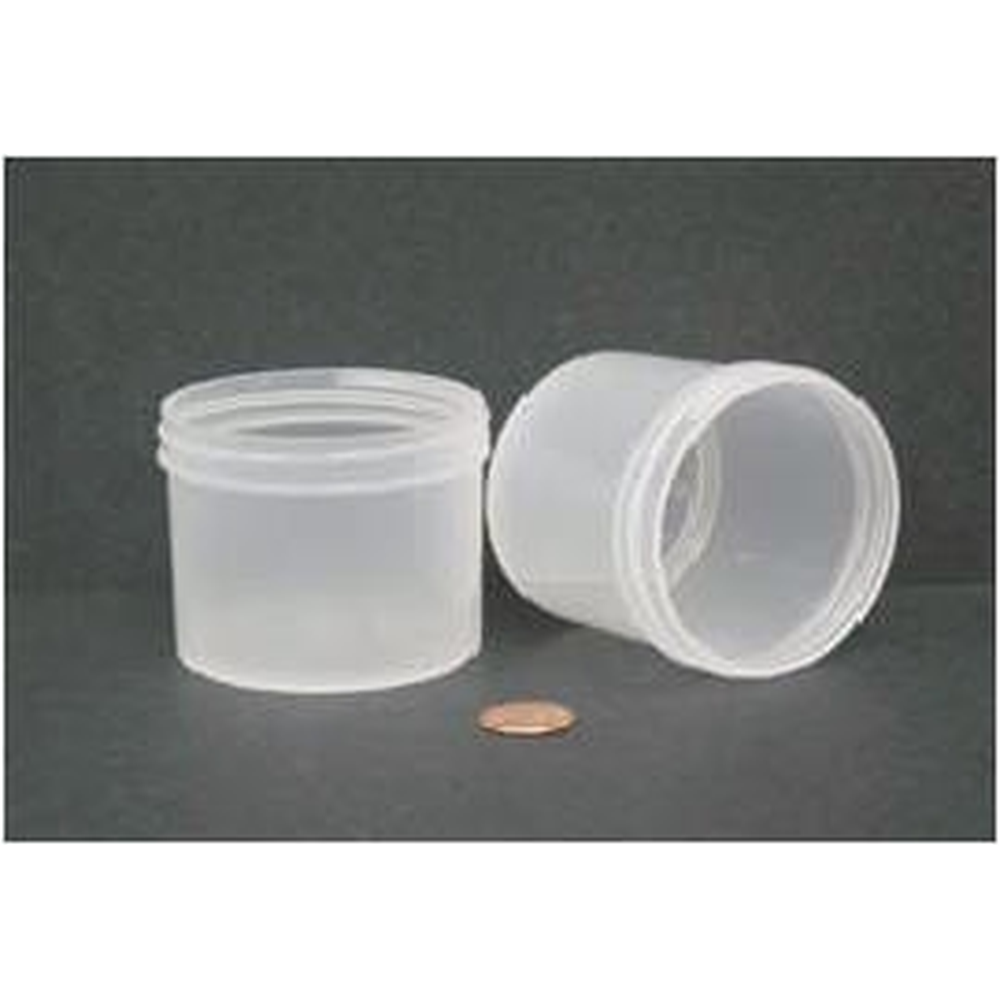 Jar, Wide Mouth, 120mL (4oz), PP, 70mm Opening, 2 7/16 x 2 3/16" (Screw Cap Packaged Separately)