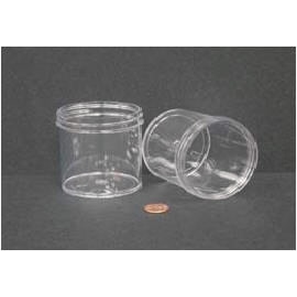 Jar, Wide Mouth, 180mL (6oz), PS, 70mm Opening, 2 7/16 x 2 5/8" (Screw Cap Packaged Separately)