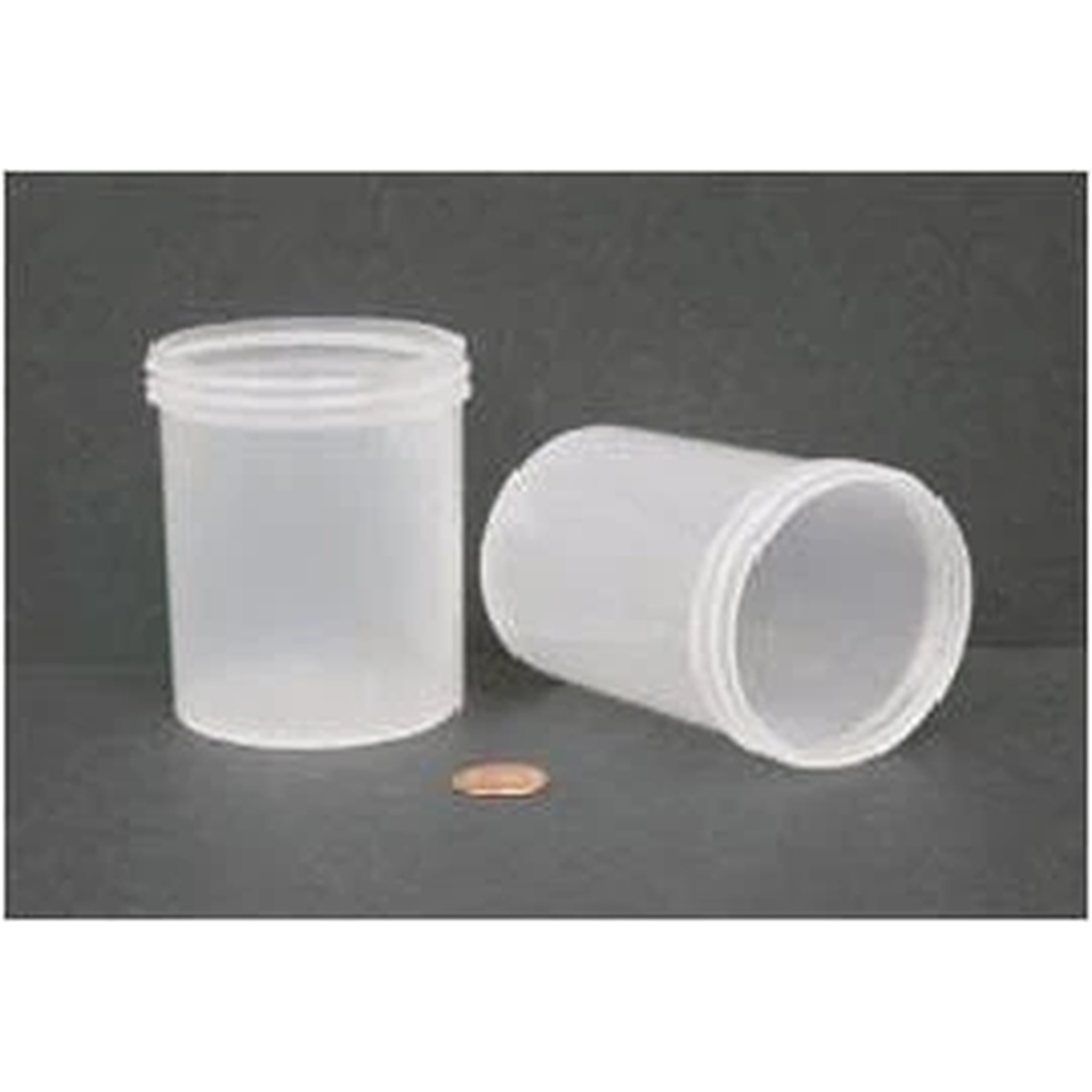 Jar, Wide Mouth, 240mL (8oz), PP, 70mm Opening, 2 7/16 x 3 3/8" (Screw Cap Packaged Separately)