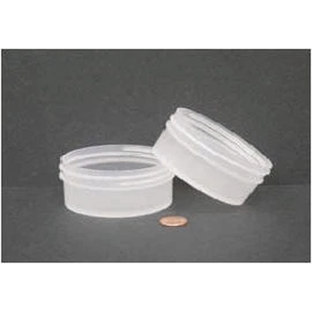 Jar, Wide Mouth, 120mL (4oz), PP, 89mm Opening, 3 3/16 x 1 3/8" (Screw Cap Packaged Separately)