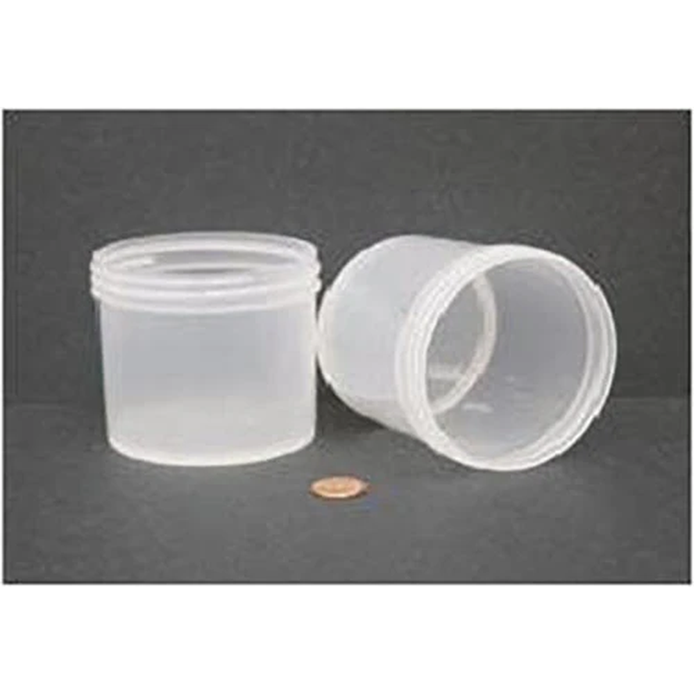 Jar, Wide Mouth, 360mL (12oz), PP, 89mm Opening, 3 3/16 x 3" (Screw Cap Packaged Separately)