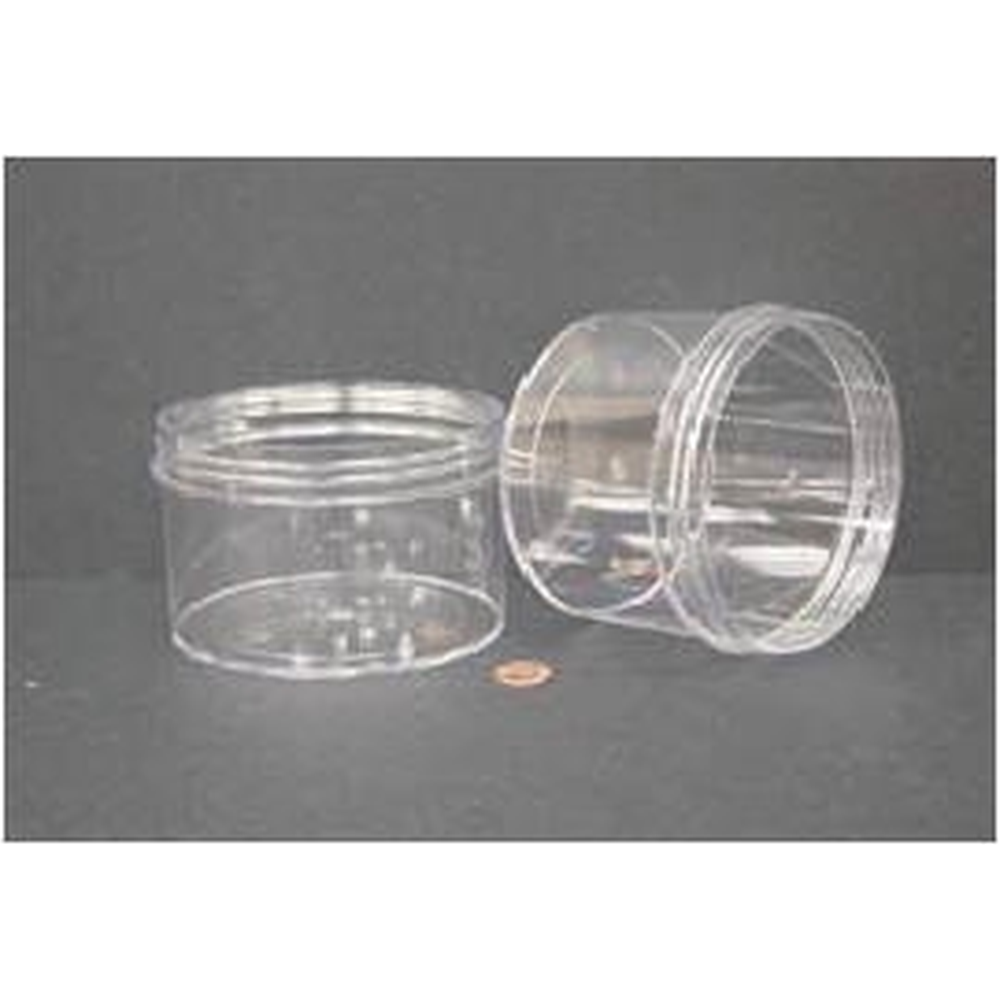 Jar, Wide Mouth, 720mL (24oz), PS, 120mm Opening, 4 3/8 x 3 1/8" (Screw Cap Packaged Separately)