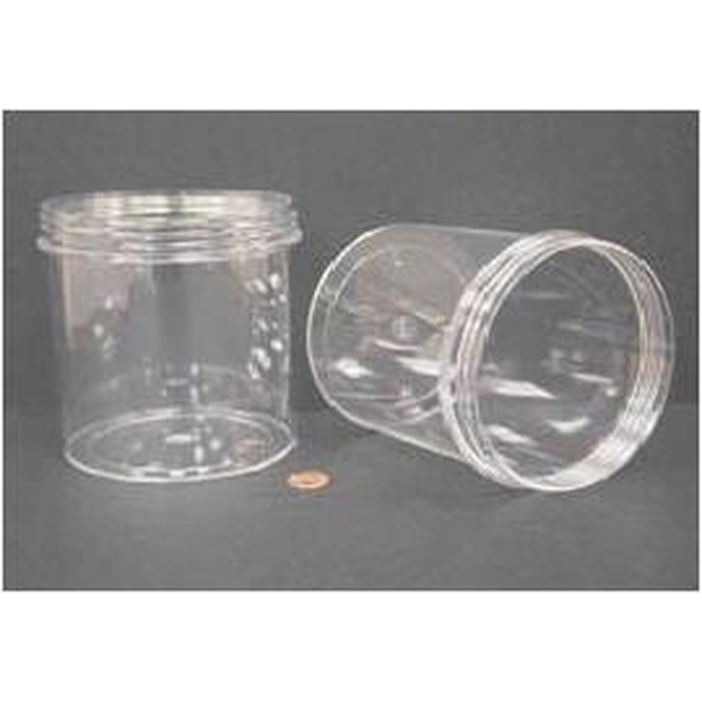 Jar, Wide Mouth, 1200mL (40oz), PS, 120mm Opening, 4 3/8 x 5 1/16" (Screw Cap Packaged Separately)