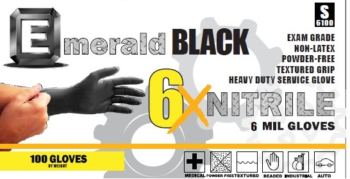 Emerald 8X Nitrile 8 Mil, Large, 50/Pk