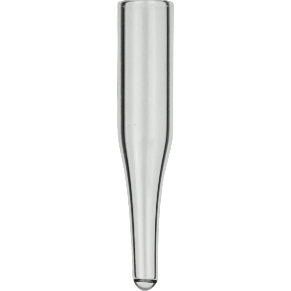 0.2 mL Insert 6 mm 31 mm clear 15 mm tip silanized