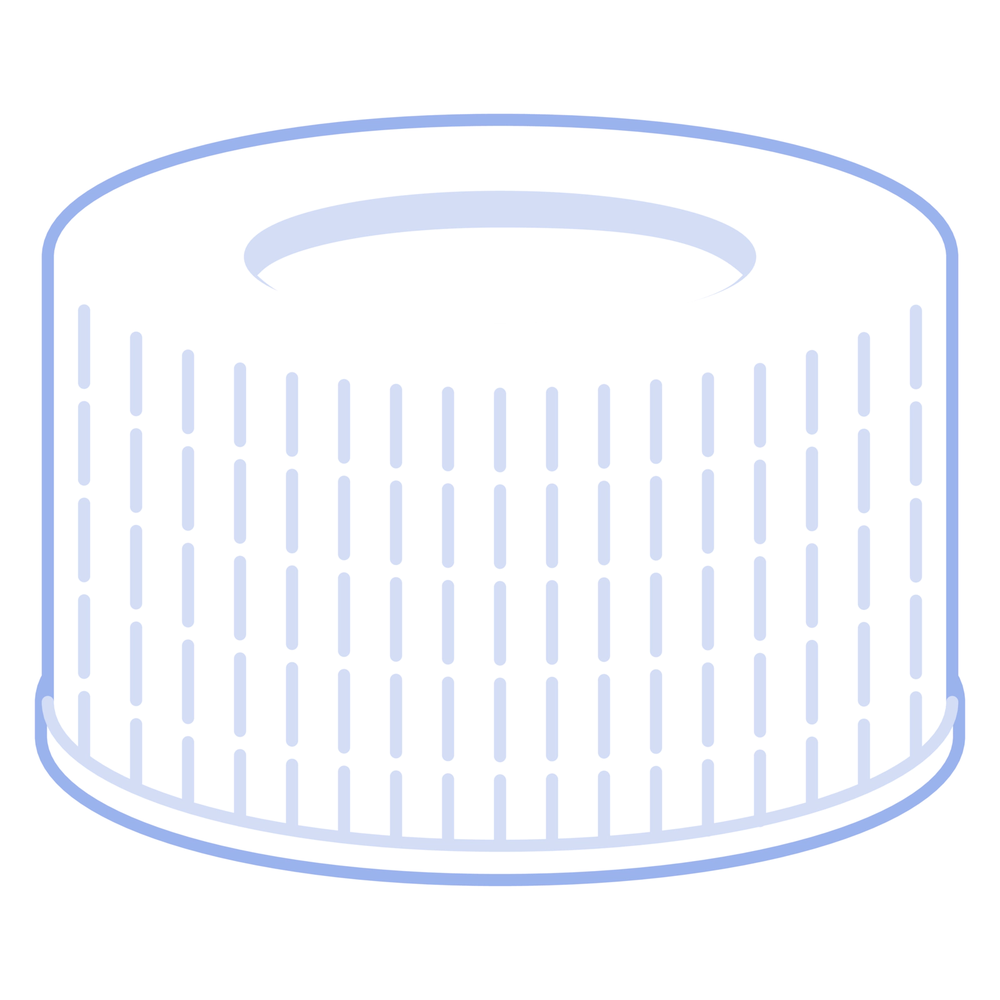 N24 PP screw cap, white