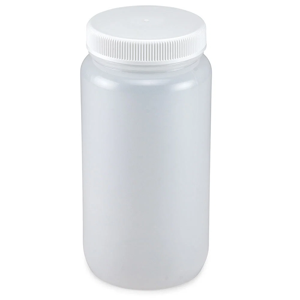 Bottle, Wide Mouth, LDPE Bottle, Attached PP Screw Cap, 2 Litres (0.5 Gallons) - CS/6