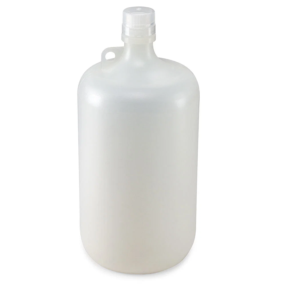 Bottle, Narrow Mouth, PP Bottle, Attached PP Screw Cap, 4 Litres (1 Gallon) - CS/6