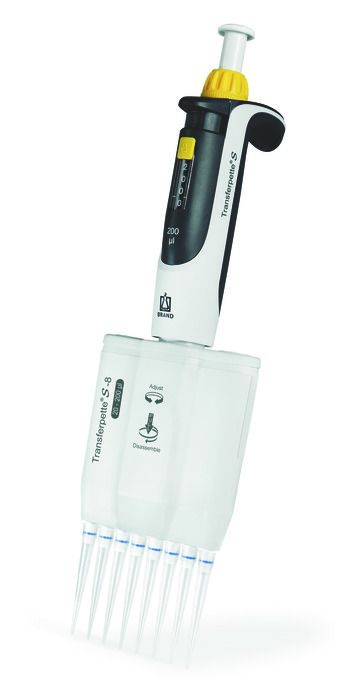 Transferpette S-8, adjustable volume, DE-M, M8-10, 0, 5-10 µl