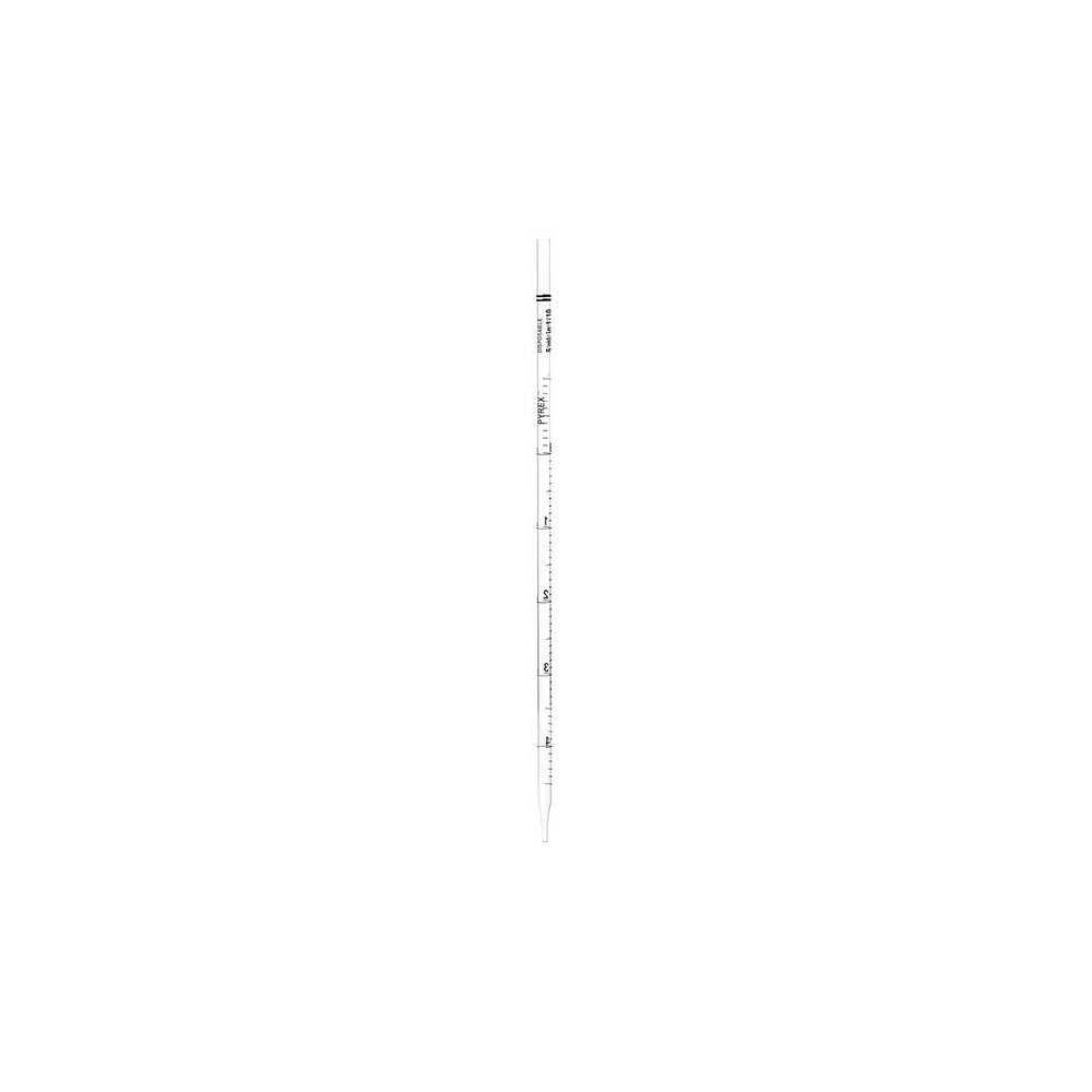 PYREX 5mL Disposable Serological Pipets, TD, Bulk Pack, Non-Sterile, Unplugged