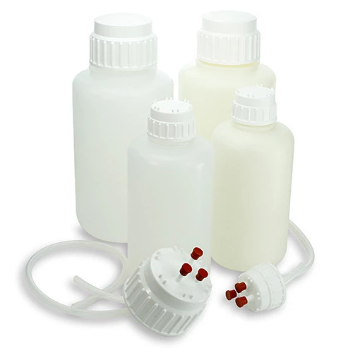 Bottle with Screwcap, Wide Mouth, LDPE, Graduated, 500mL