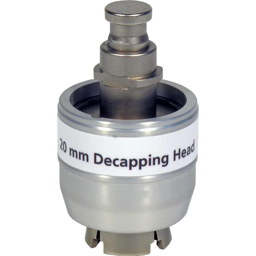 Decapping head for 20 mm Crimp Caps