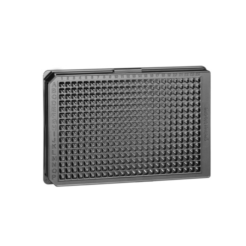 µCLEAR-PLATE,BLACK,384WELL 127,8/86/15MM