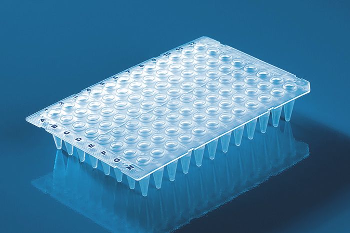 96-well PCR plate semi-skirted Std Profile white 50 plates