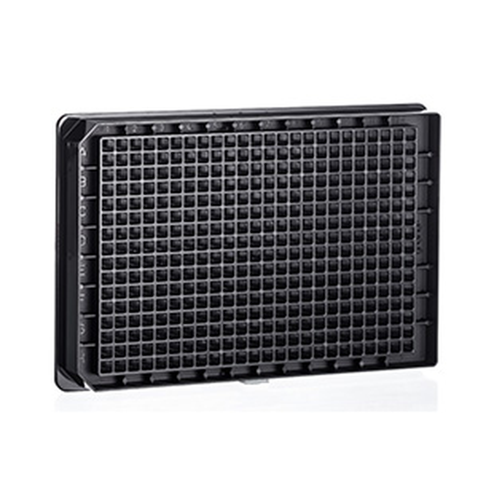SENSOPLATE,BLACK,384 WELL GLASS BOTT.,EV
