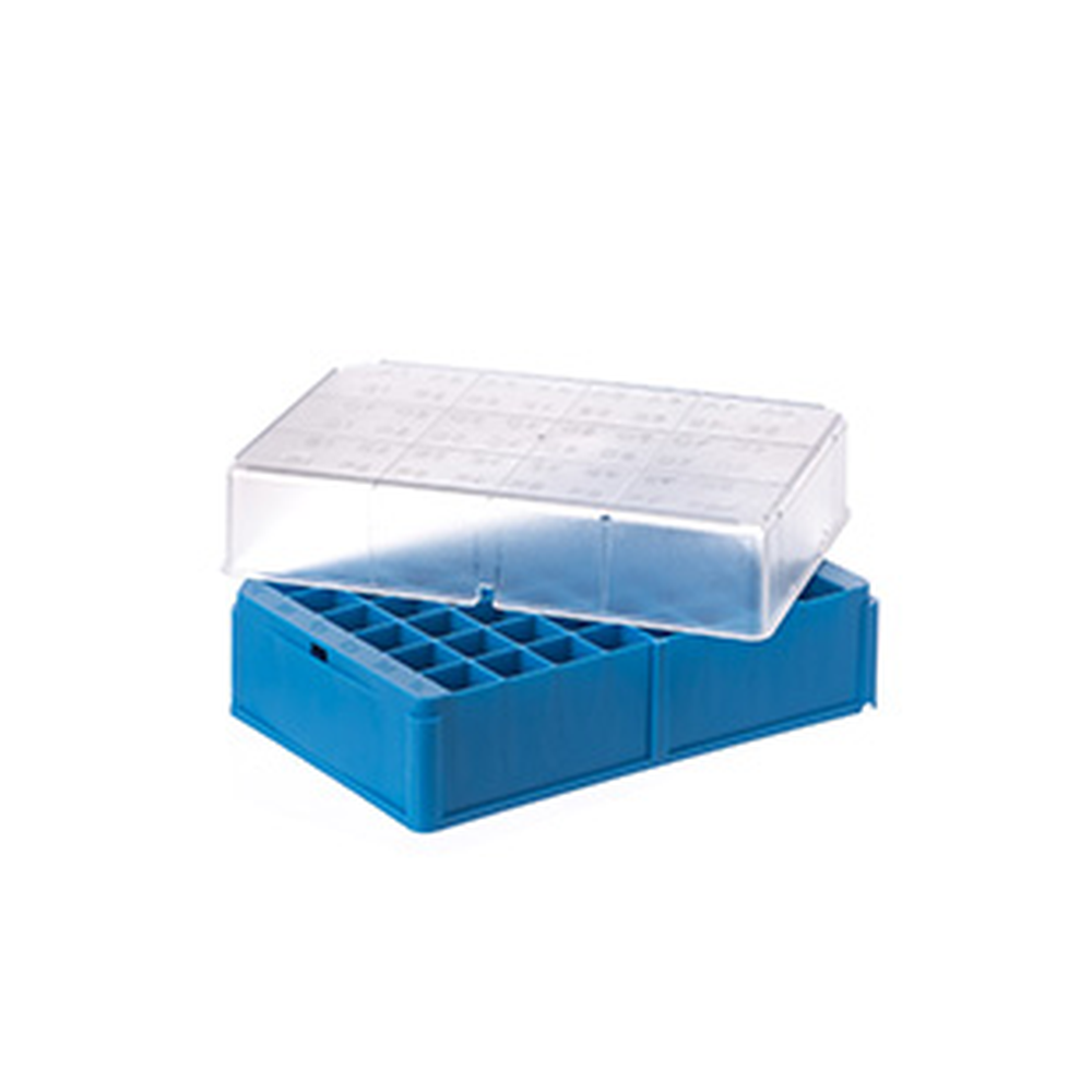 CRYO RACK FOR 48 TUBES, LOW, LIGHT BLUE