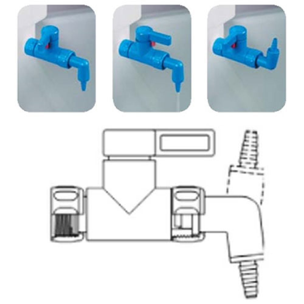 Hose Nozzle 8mm ID, 1/EA