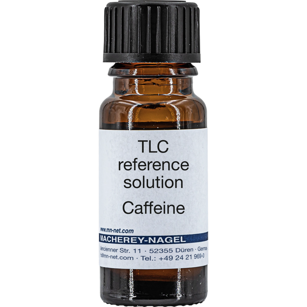 Caffeine reference solution dissolved in ethano