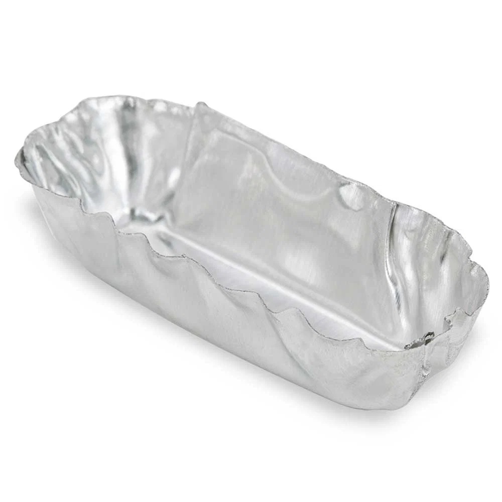 Aluminum Micro Weigh Dish, Rectangle, 25L x 7W x 7H mm, 1.12ml - cs-4200