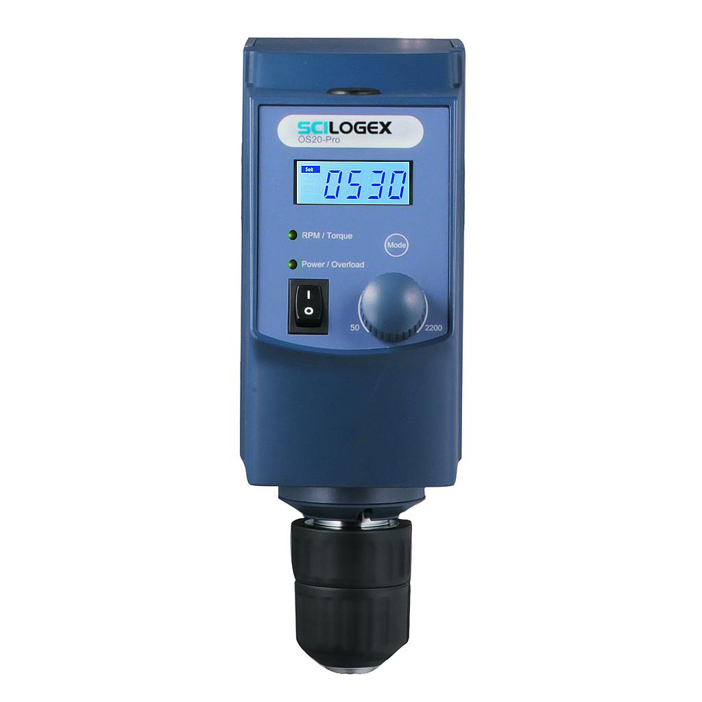 SCI20-Pro Overhead LCD Digital Stirrer, with stand and s/steel cross srirrer, 20L Capacity, 100-220V 50/60Hz, US Plug