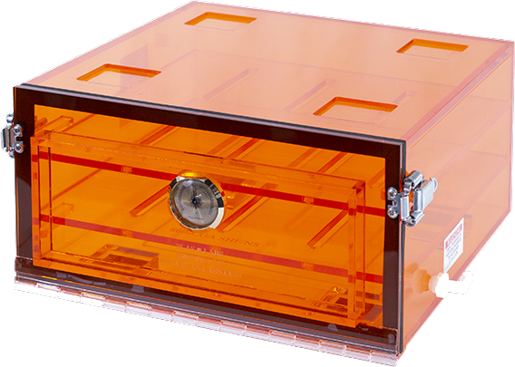 Amber Acrylic Desiccators, 12" x 12" x 1/4" Amber Perforated Shelf