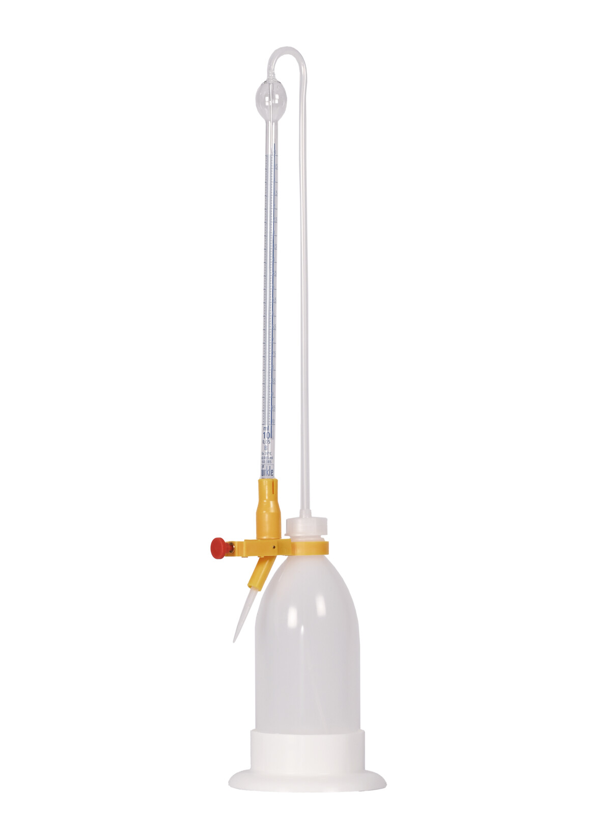Titrating burette automatic, borosil. glass, 15ml