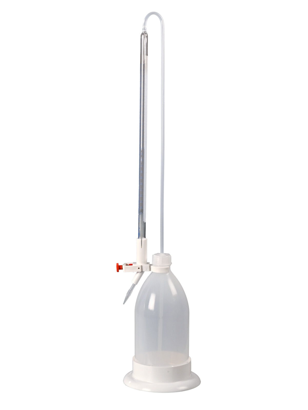 Titrating burette with shatter protection 25ml