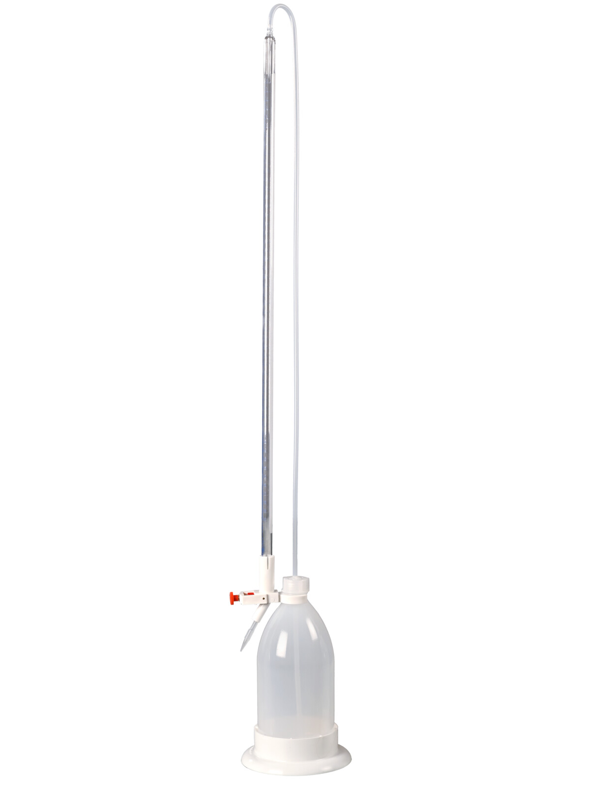 Titrating burette with shatter protection 50ml