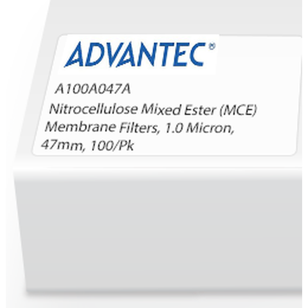 Expired Nitrocellulose Mixed Ester (MCE) Membrane Filters, 1.0 Micron, 47mm, 100/Pk