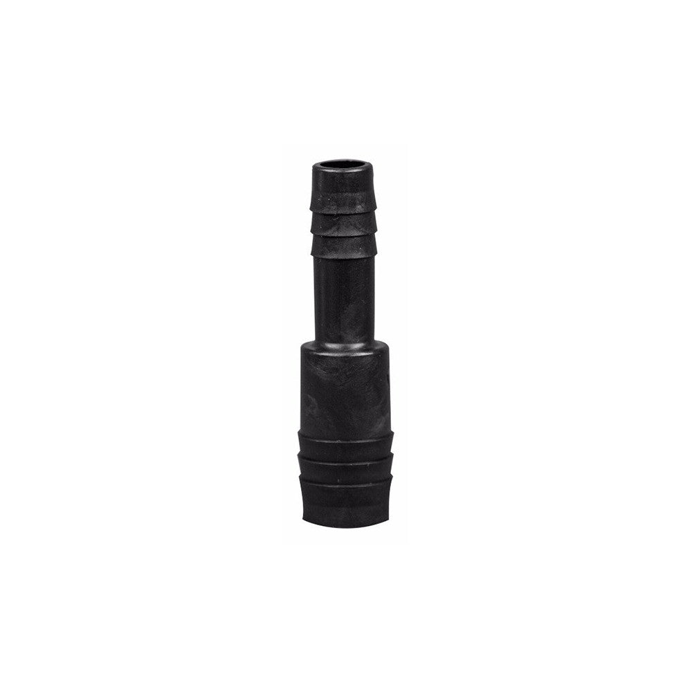 Polyethylene Barbed Union Tube Fittings, Reducing Connector, 1/2 Inch x 1/4 Inch, 100/PK
