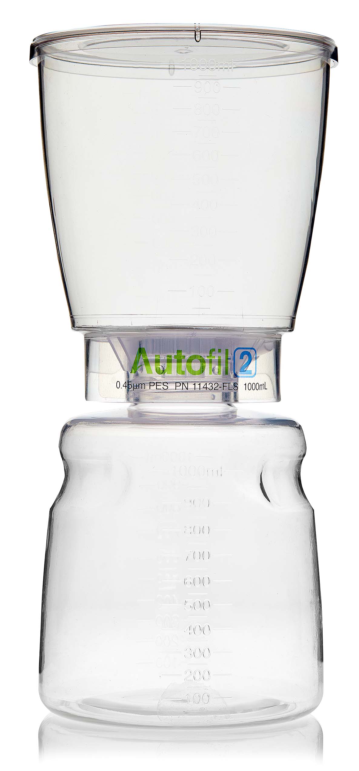 Autofil® Sterile Disposable Bottle Top Vacuum Filter Units with 0.1 µm PES Membrane for Mycoplasma Removal, 1,000 mL, 12/CS