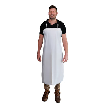 6mil Vinyl Apron, Die Cut, Blue, 6/12, 35x45"