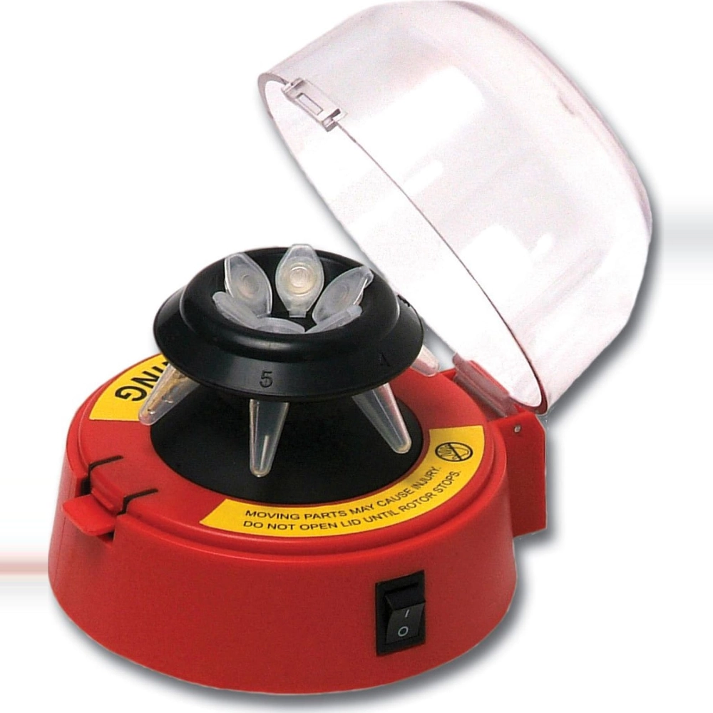 Red mini-centrifuge (6place) with 2 rotors - Red mini-centrifuge with 2 rotors 230V