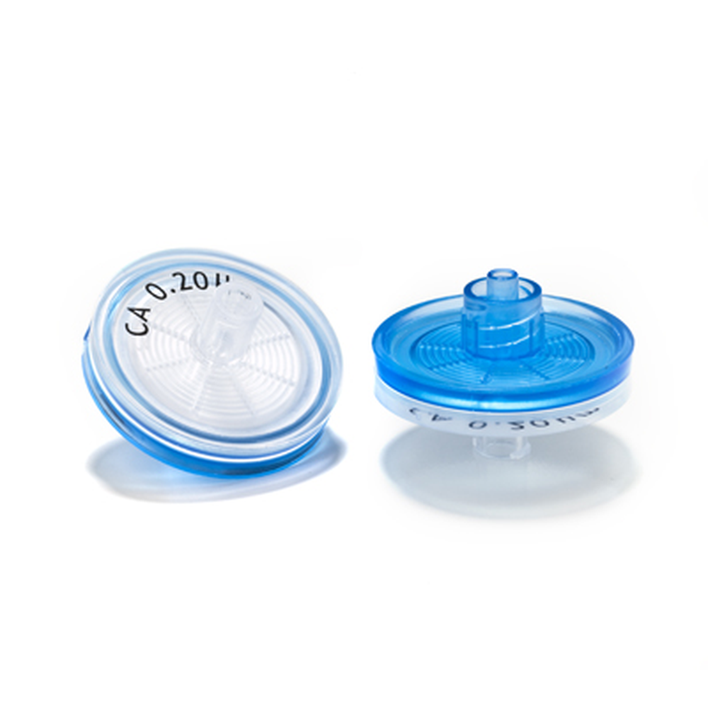 Cellulose Acetate Syringe Filters, Abluo, 0.22 Micron, 25mm, 50/Pk