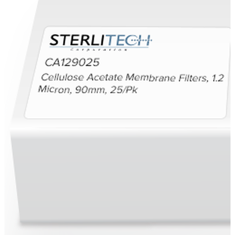 Cellulose Acetate Membrane Filters, 1.2 micron, 90mm, 25/pk