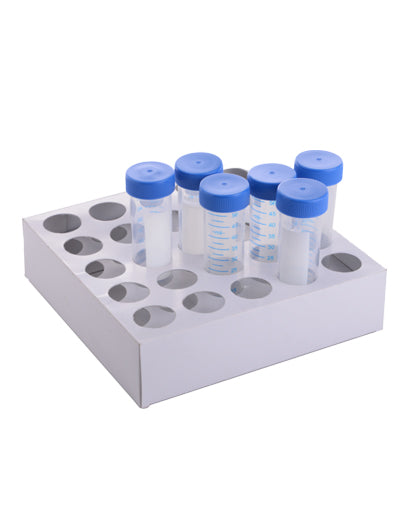 Abdos Racked Centrifuge Tube with Conical Bottom (50 mL) 16 Place, Paper Racks, Gamma Sterilized, 400/CS
