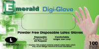Digi-Glove Powder-Free Latex 4 Mil GP, Medium, 100/Pk