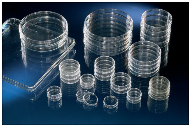 Cell Culture Dish w/Lid Vented Sterile PS 21.5 cm2 60 x 15 mm