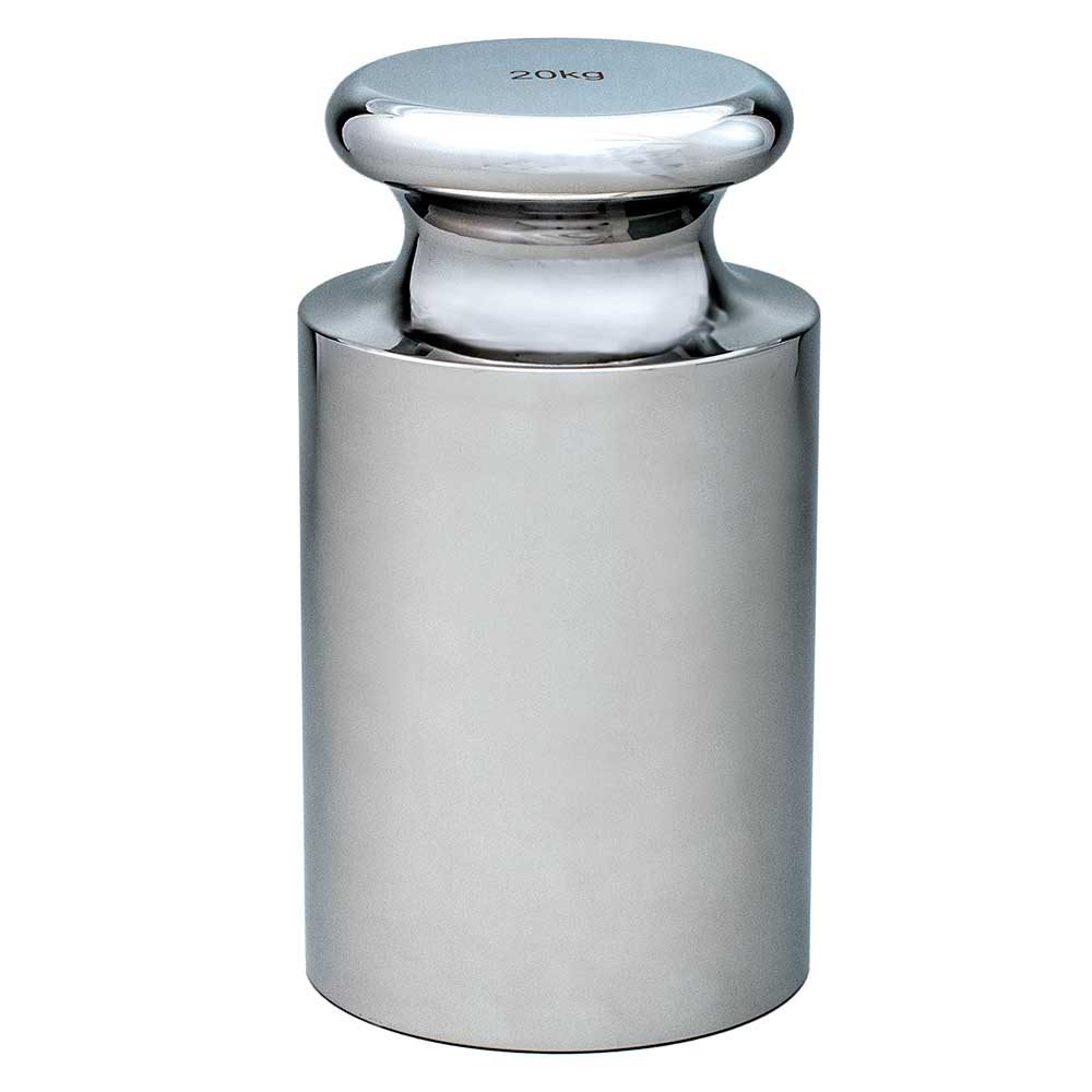20KG-C Calibration Weight , 20kg, OIML Class F2, includes ISO 17025:2017 Cert. of Calibration