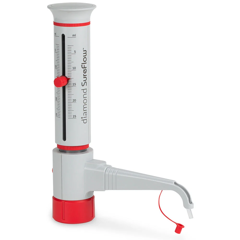Bottle Top Dispenser, Diamond SureFlow, Standard, 2.5mL to 25.0mL, 0.5mL increments
