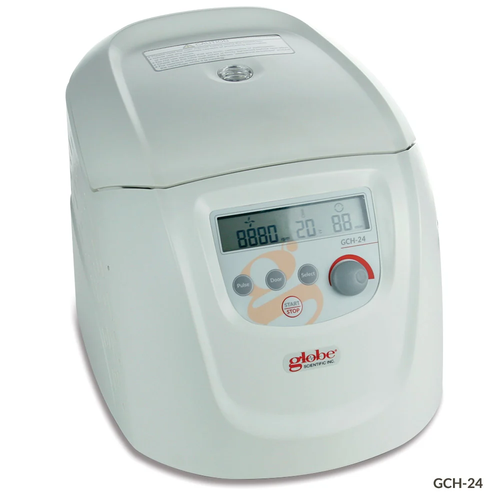 UK Centrifuge, Hematocrit, 24-Place, 230v, 50Hz, EU Plug (includes: 24-Place Hematocrit Rotor Kit with Lid and Reading Disk Lid)
