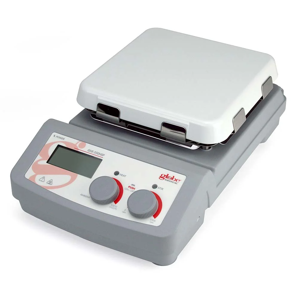 Hotplate Stirrer, Digital, 550C Maximum Temperature, 7 x 7 inch glass ceramic top plate, with RS232 port, 100-120v, 50-60Hz