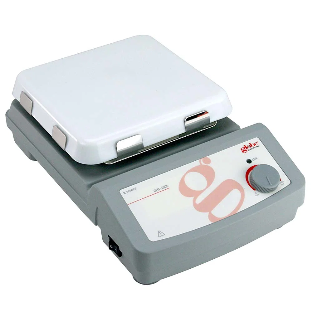 UK-EU Stirrer, Analog, 7 x 7 inch glass ceramic top plate, 200-240v 50-60Hz