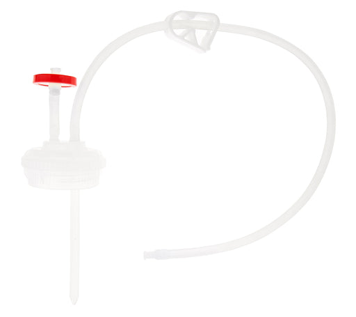 EZBio®pure Titanium Round SU 125mL Cap Assembly w/ EZBio® Tubing, Plug and GL45 VersaCap®, 20/CS