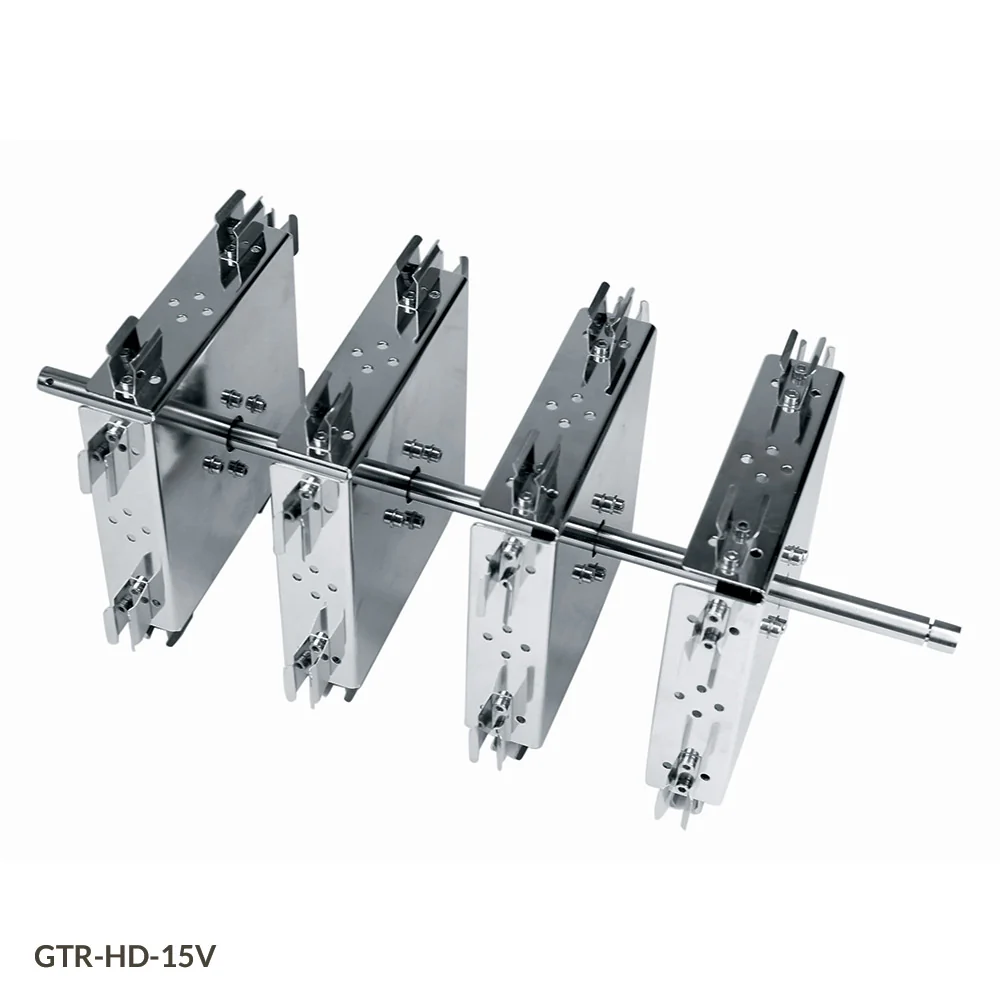 15V Tube Holder for use with GTR-HD Series Tube Rotators, 16 Vertical Places for 15mL Microcentrifuge Tubes