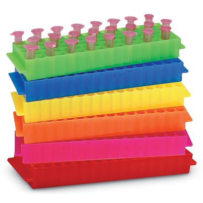 80-Well Microtube Rack, Assorted