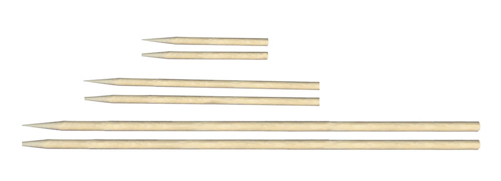 Smartpicks™ Wooden Inoculation Pick-Large,semi Point, 6" - 500PK