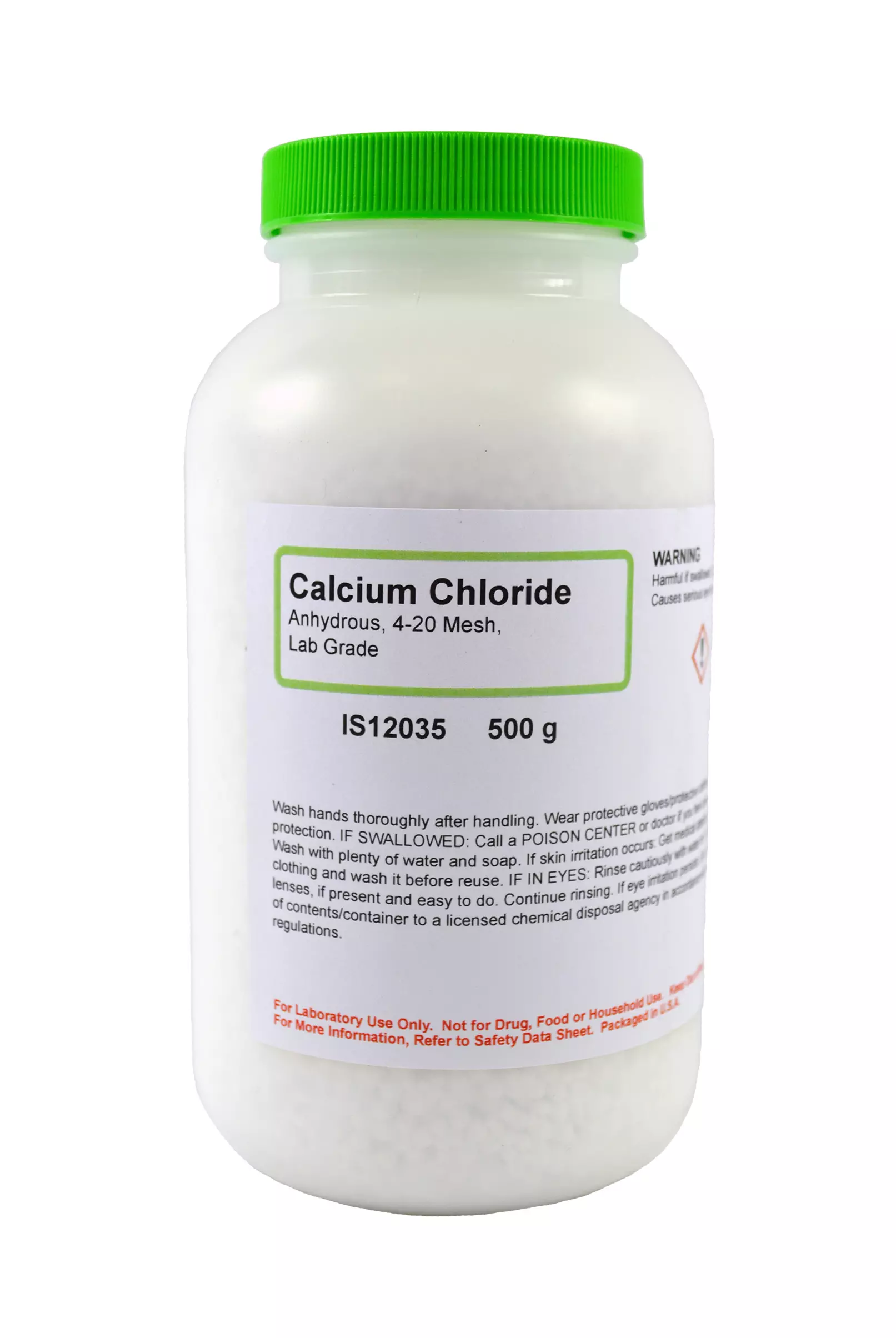 CALCIUM CHLORIDE ANHYDROUS L/G (4-20 MESH), 500G