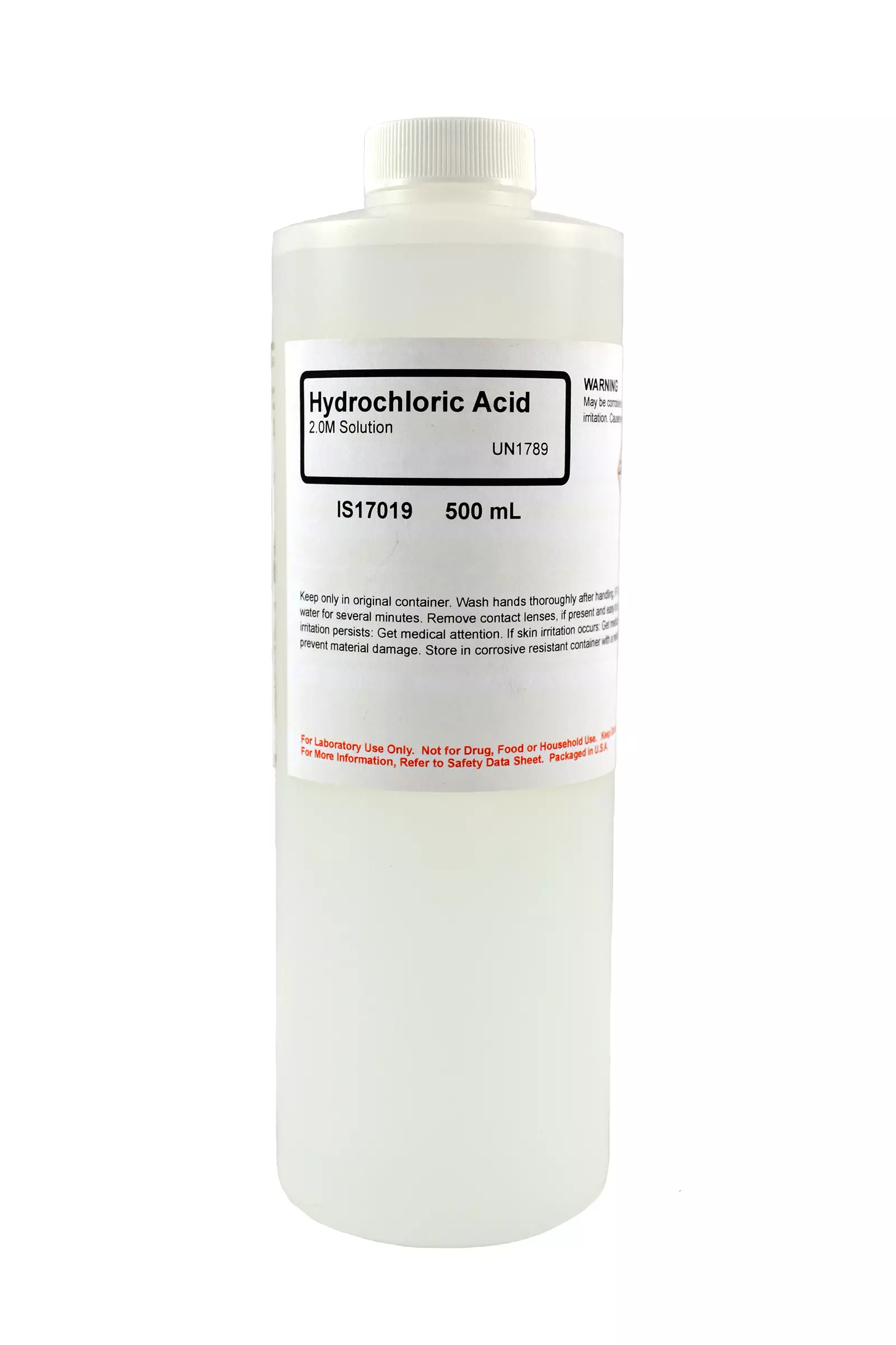 HYDROCHLORIC ACID SOL 2.0M 500ML
